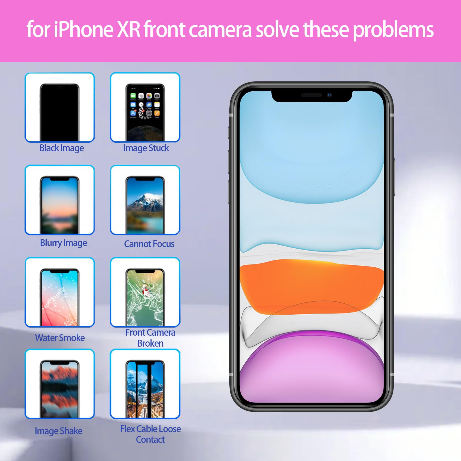 kmmr様　iPhoneXR Amazon.com: MrR.OMW for iPhone XR Front Camera Replacement